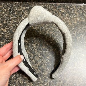 Lele Sandoughi Heather Grey Terry Cloth Headband